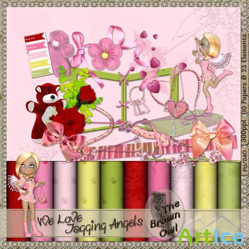 Scrap Set - We Love Tagging Angels