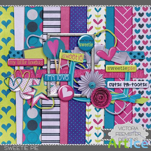 Scrap Set - Sweetie Pie PNG and JPG Files