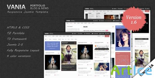 TemPlaza - Vania v1.7 - Responsive Joomla Template