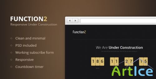 ThemeForest - Function2 - Responsive Under Construction Page