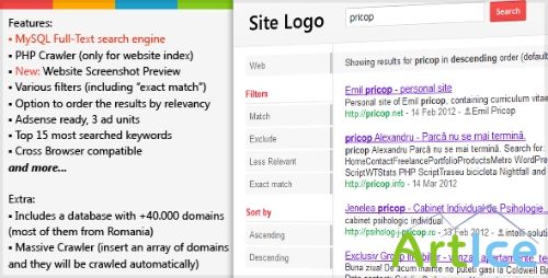 CodeCanyon - PHP Search Engine & Crawler