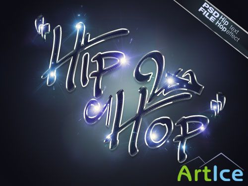 Hip Hop Text Effect PSD Template