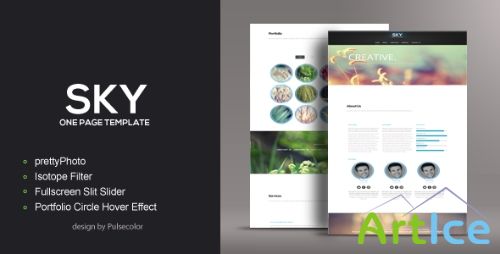 ThemeForest - SKY HTML/CSS One Page Template