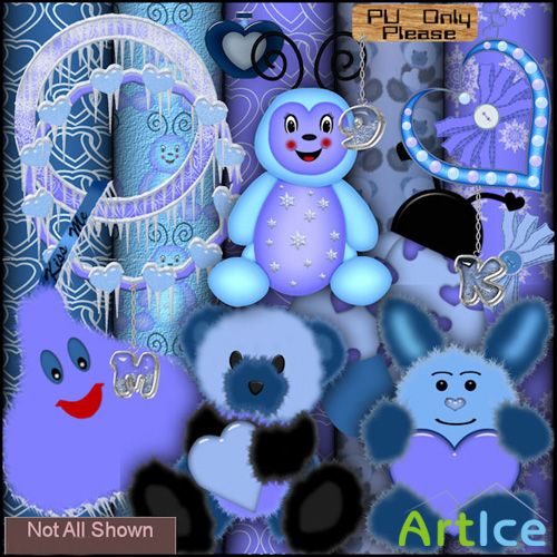 Scrap Set - Hearts On Ice