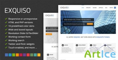 ThemeForest - Exquiso - Responsive Multi-Purpose HTML Template