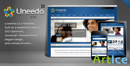 ThemeForest - Uneedo - Responsive JomSocial Ready Joomla Template