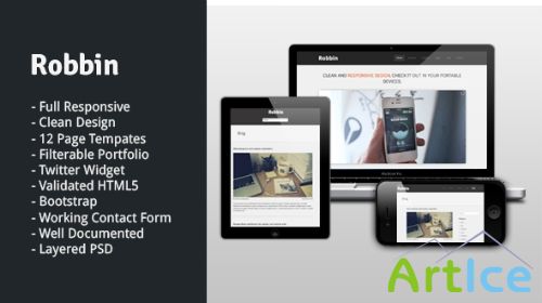 MojoThemes - Robbin - Responsive Software Template