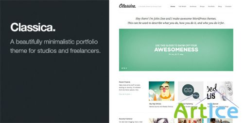 ThemeForest - Classica: Minimalistic WordPress Portfolio Theme v1.2.2 - FULL