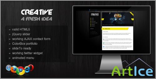 ThemeForest - CREATIVE v1.1.1 - HTML/CSS Portfolio Template