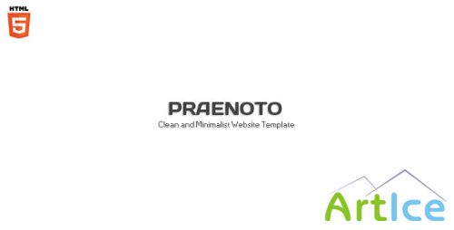 ThemeForest - Praenoto - Clean & Minimalist Web Site Template