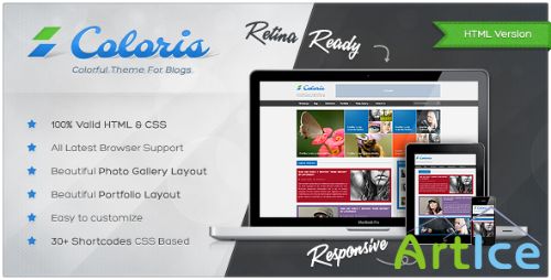 ThemeForest - Coloris - Responsive News and Magazine Template