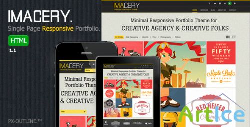 ThemeForest - Imagery - Single Page Responsive Portfolio