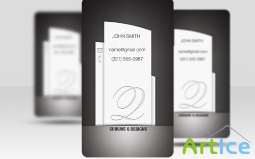 Pillar Business Card PSD Template