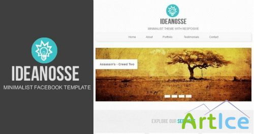 ThemeForest - Ideanosse - Minimalist Facebook Template