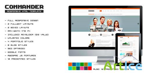 ThemeForest - COMMANDER - Responsive HTML Template