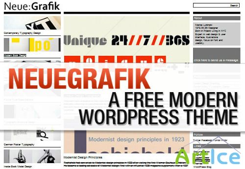 NeueGrafik Modern WordPress Theme