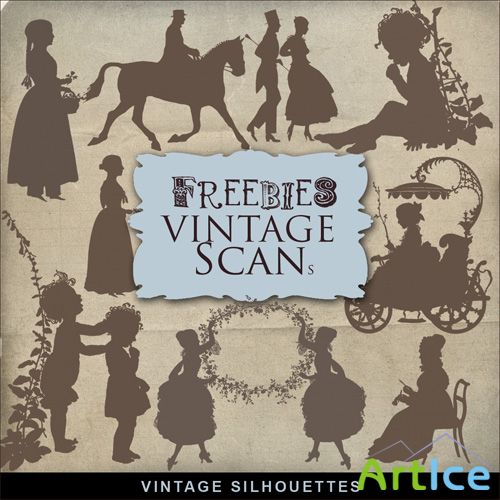 Scrap-kit - Vintage Silhouettes