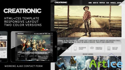 MojoThemes - Creatronic - HTML5 + CSS Template