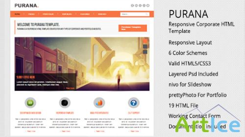 MojoThemes - Purana - Responsive Corporate HTML Template