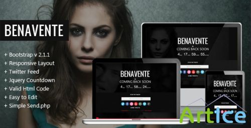 ThemeForest - Benavente - Coming Soon Template