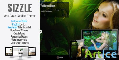 ThemeForest - Sizzle - OnePage Responsive Parallax Theme