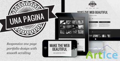 ThemeForest - Una Pagina | Responsive One Page Portfolio