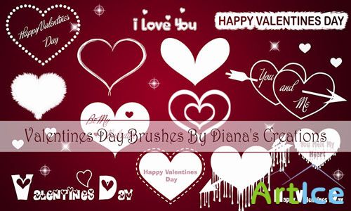 Valentine Day Photoshop Brushes