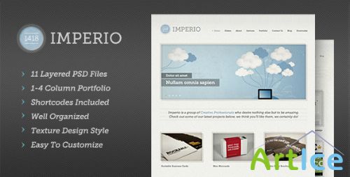 ThemeForest - 1418 Imperio - Modern PSD Template