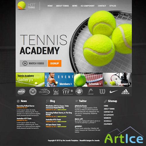 HotJoomlaTemplates - HOT Tennis for Joomla 2.5 & 3.0