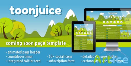 ThemeForest - Toonjuice: Responsive Coming Soon Template