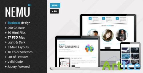 ThemeForest - Nemu - Responsive HTML5 Template