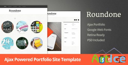 ThemeForest - Roundone - Ultimate Portfolio site template