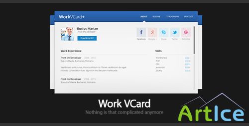 ThemeForest - Work - Virtual Business Card Template