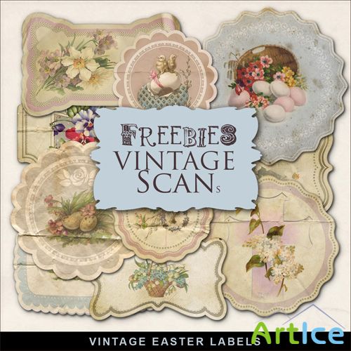 Scrap-kit - Vintage Easter Labels