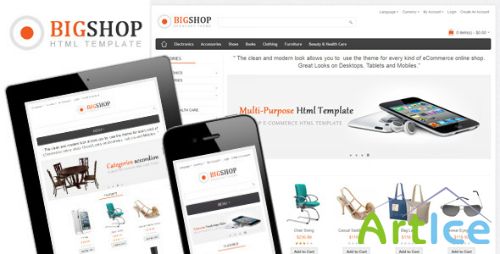 ThemeForest - Bigshop - Multi-Purpose Responsive Html Template