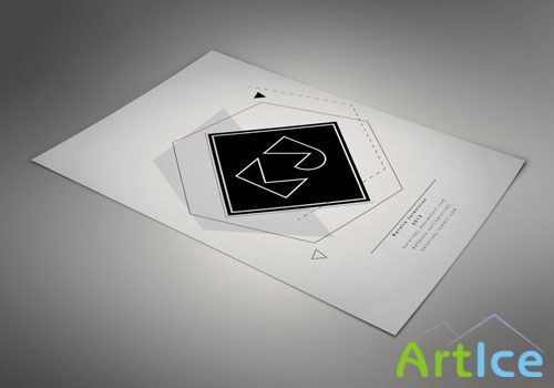 Format Paper Mockup PSD Template