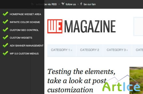 Wegraphics - WeMagazine - Flexible WordPress Theme