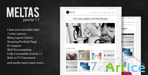 ThemeForest - Meltas - Clean and Minimalist Joomla Templates