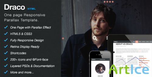ThemeForest - Draco - One Page Responsive Parallax Template