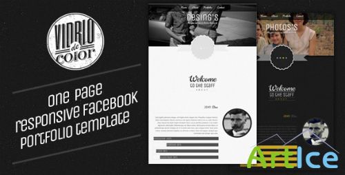 ThemeForest - Vidro De Color - Responsive Facebook Template