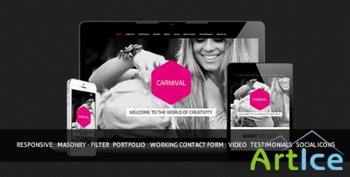 ThemeForest - Carnival - Responsive Single Parallax Template