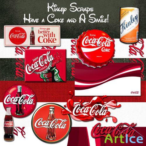 Scrap Set - Have a Coke and A Smile!