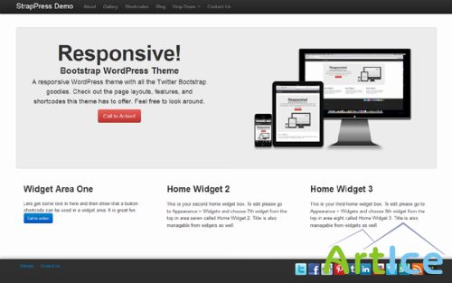 WrapBootstrap - StrapPress - WordPress Theme