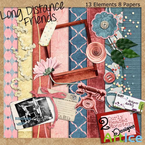 Scrap Set - Long Distance Friends