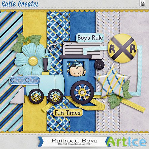 Scrap Set - Railroad Boys