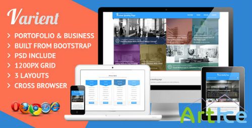 ThemeForest - Varient Responsive Multi Purpose Landing Page