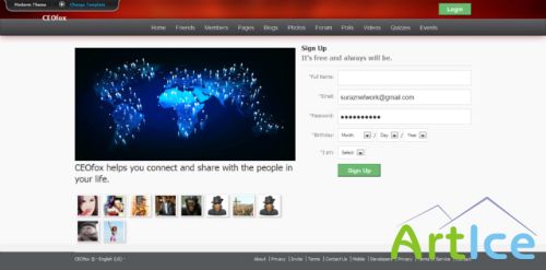 Ceofox - Moderm Theme - for phpFox 3.x