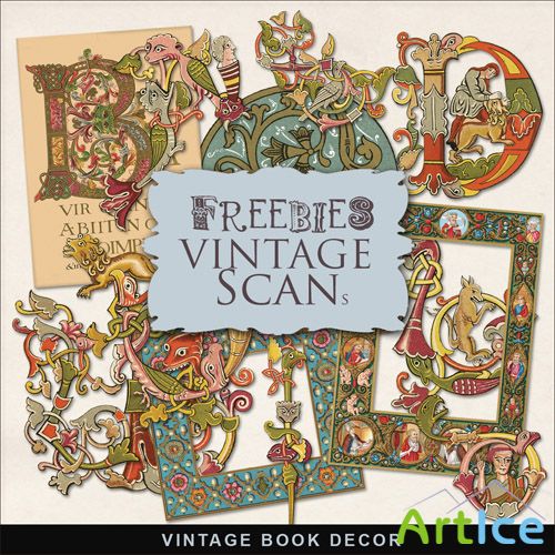 Scrap-kit - Vintage Book Decor