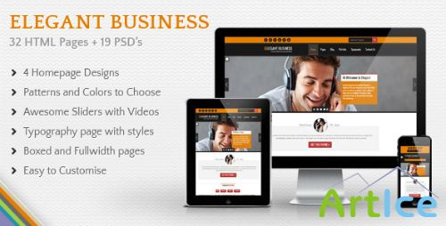 ThemeForest - Elegant Business - Multi Purpose Responsive HTML