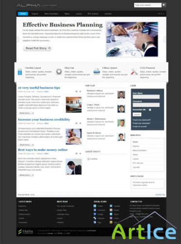 JoomShaper - Alpha - Joomla J1.5 & J2.5